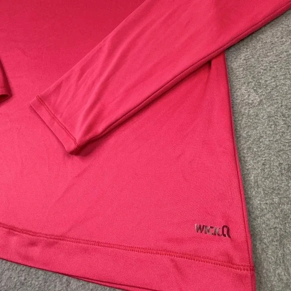 Mountain Hardware 1/4 Zip Mock Neck Pink Pullover Wicking Women's Size M Outdoor - Picture 6 of 10